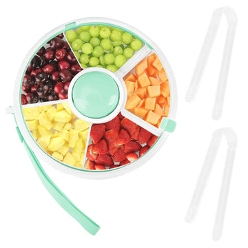 Kids Snack Spinner – 5-Compartment Rotating Snack Box with Leakproof Lid