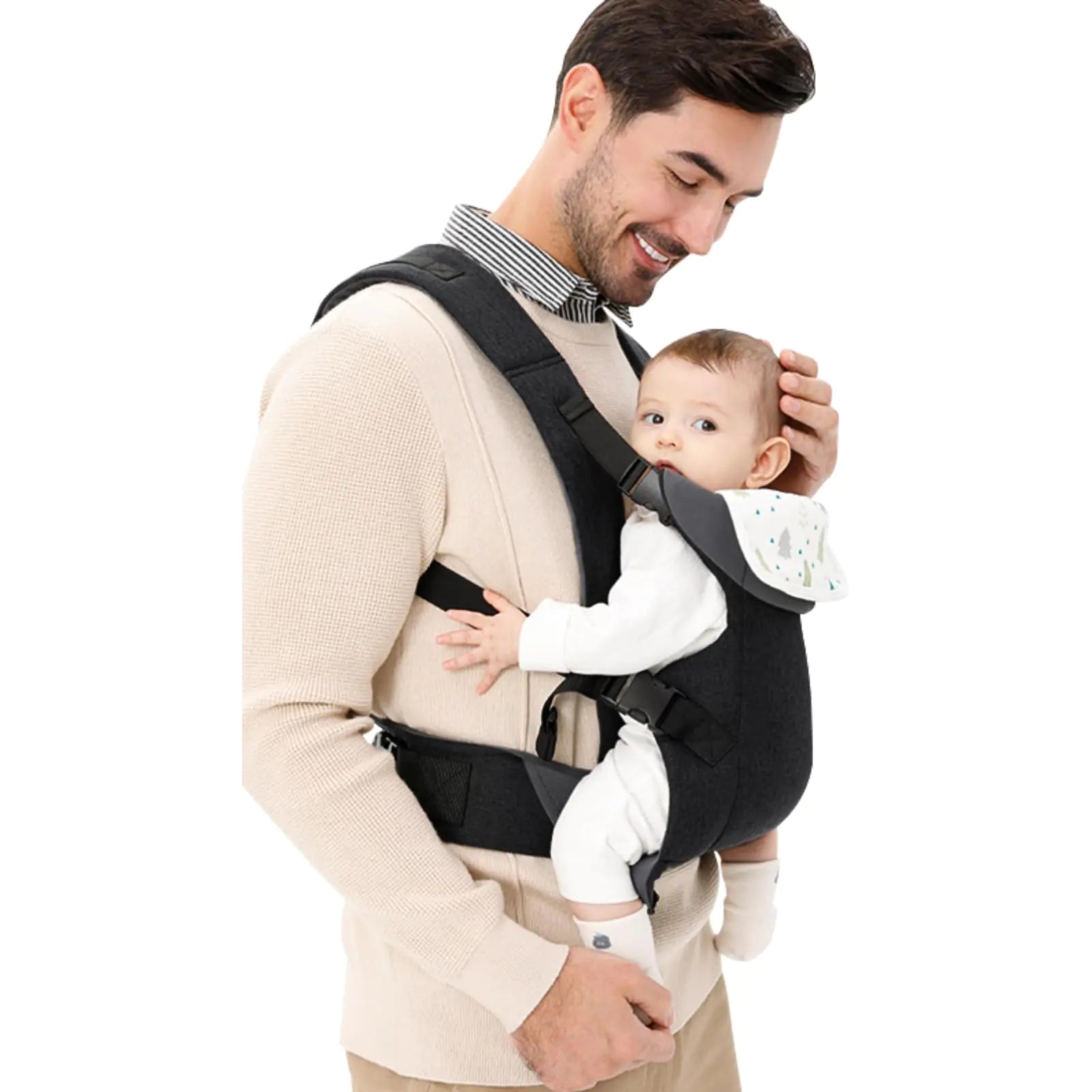 4-in-1 Huifen Baby Wrap Carrier – Newborn to Toddler Hands-Free Sling