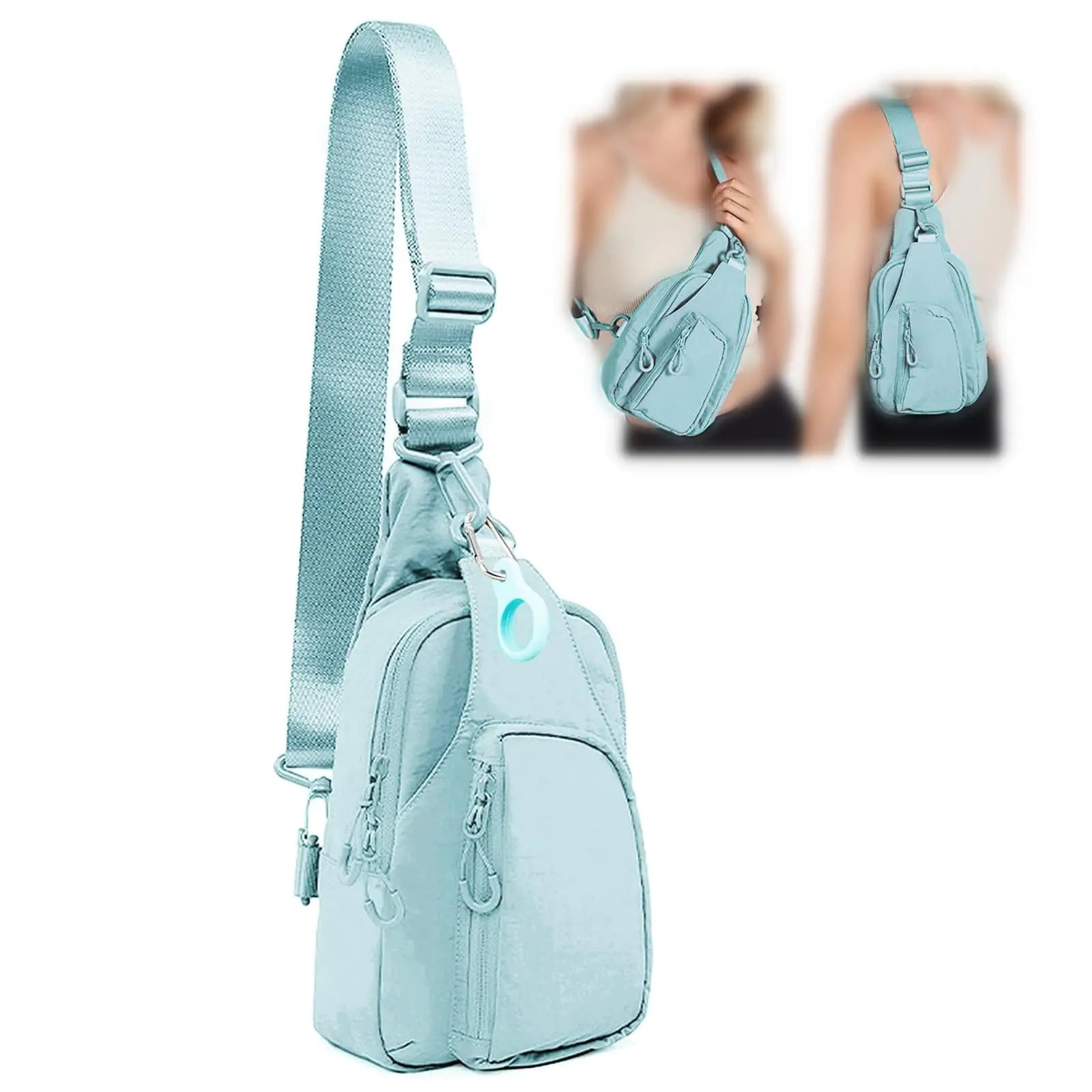 Mini FREE ROCK Nylon Crossbody Bag – Outdoor Sling Bag for Hiking Travel