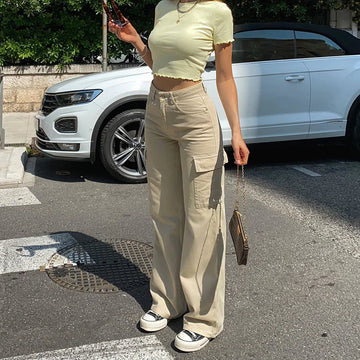 Straight-Leg Cargo Jeans